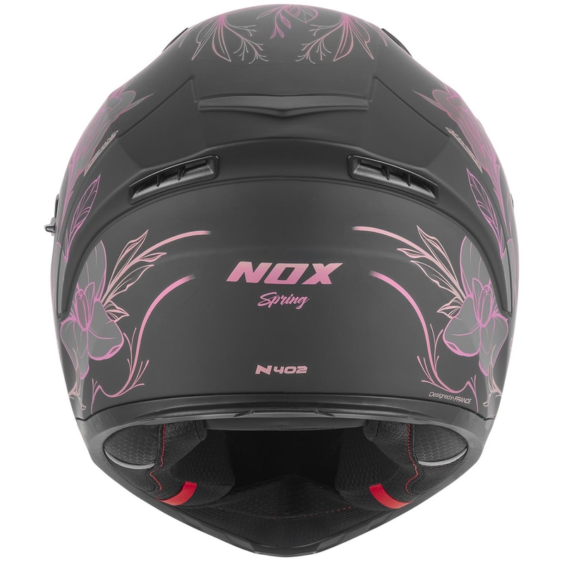 Integralhelm NOX N402 Spring, matt schwarz-rosa