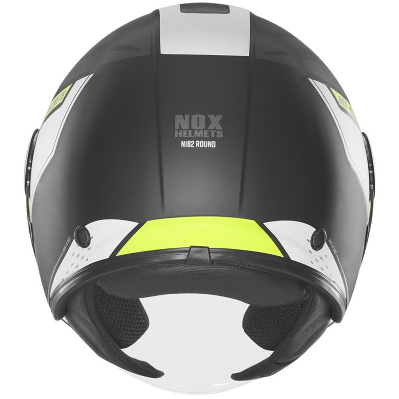 Offener Motorradhelm NOX N182 Rund, matt schwarz-fluoreszierend gelb