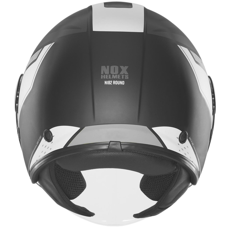 Offener Motorradhelm NOX N182 Rund, matt schwarz-silber