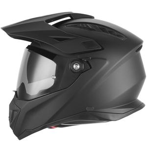 Enduro-Motorradhelm NOX N350, mattschwarz
