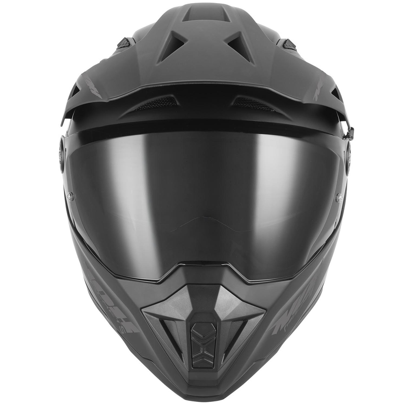 Enduro-Motorradhelm NOX N350, mattschwarz