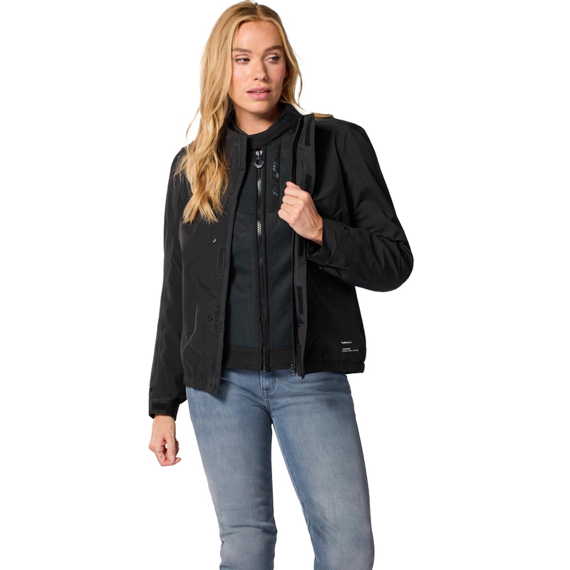 Revit Highcrest Damen-Motorradjacke Schwarz
