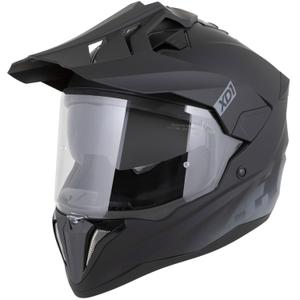 Enduro-Motorradhelm ZED XD1, matt schwarz-dunkelgrau