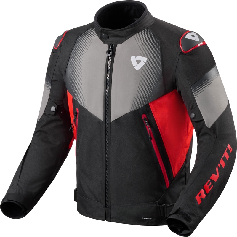 Revit Control H2O Motorradjacke schwarz-rot