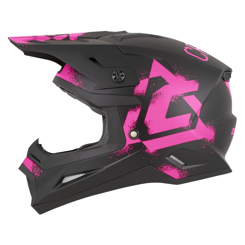 Cassida Cross Cup 2 Crew Motocross-Helm, matt schwarz-fluoreszierend pink