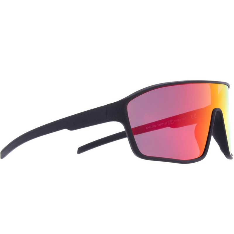 Red Bull Spect Daft Sonnenbrille, schwarz mit blau-roten Gläsern