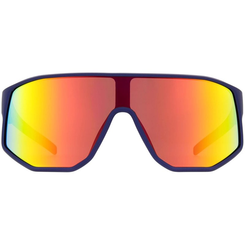 Red Bull Spect Dash Sonnenbrille, blau mit orangefarbenen Gläsern