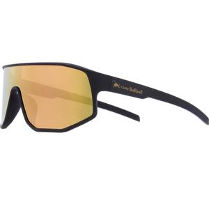 Red Bull Spect Dash Sonnenbrille, mattgrau mit grün-goldenen Gläsern