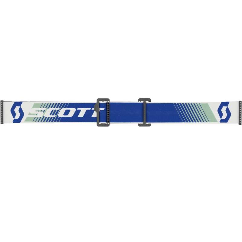 SCOTT Fury CH blaugrüne Motocross-Brille mit grünem verspiegeltem Plexiglas