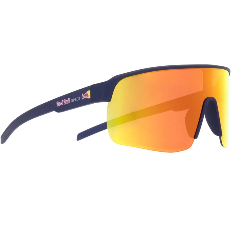Red Bull Spect Dakota Sonnenbrille, blau mit orangefarbenen Gläsern