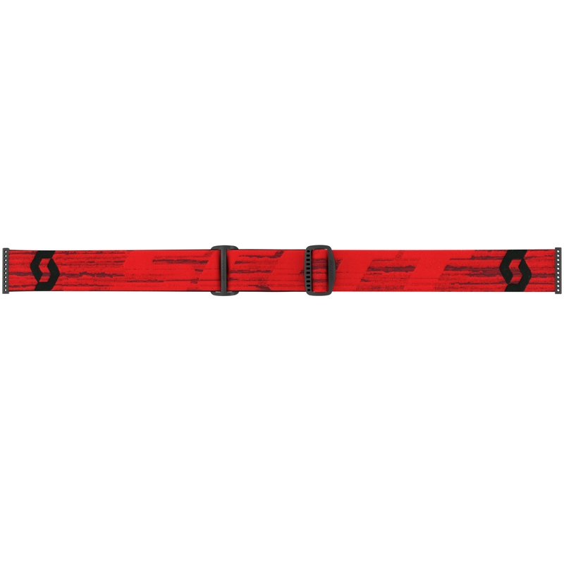 SCOTT Fury CH Motocross-Brille, dunkelrot mit silberverspiegeltem Plexiglas