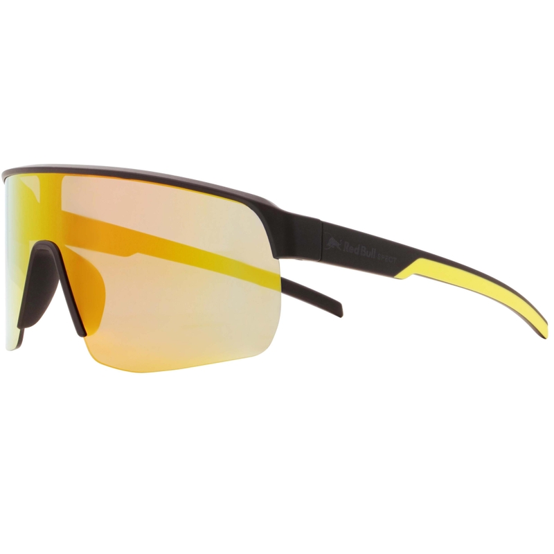 Red Bull Spect Dakota Sonnenbrille, schwarz mit blau-gelben Gläsern