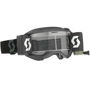 SCOTT Fury WFS Motocross-Brille, schwarz mit klarem Plexiglas