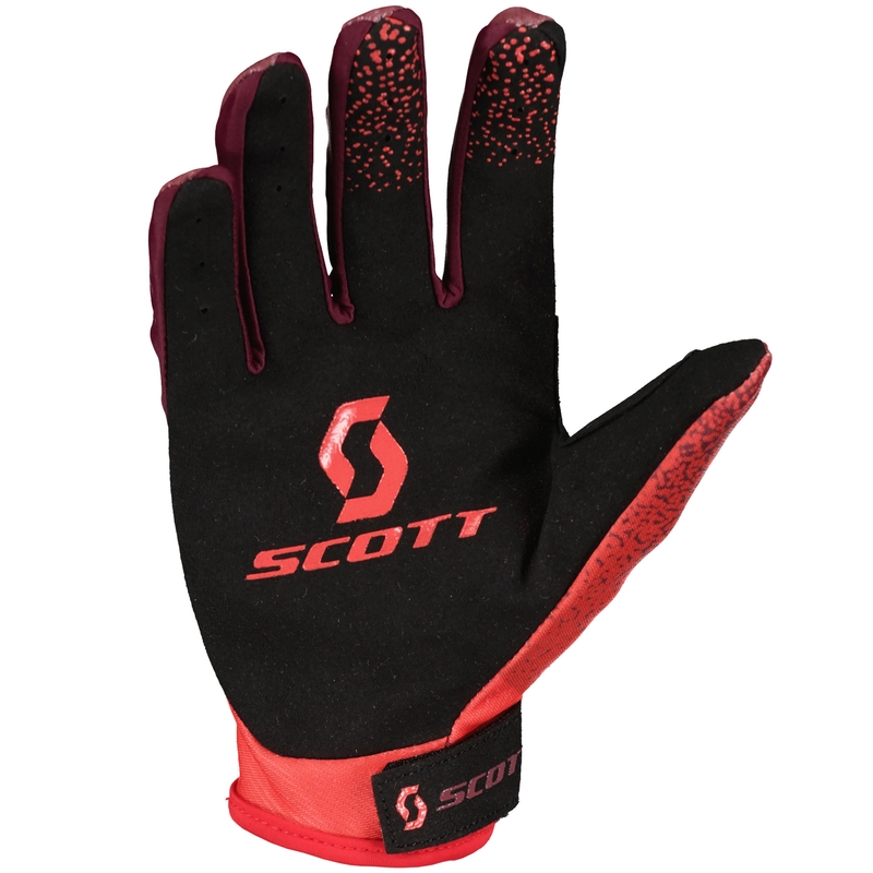 SCOTT 350 DIRT EVO Motocross-Handschuhe rot-schwarz