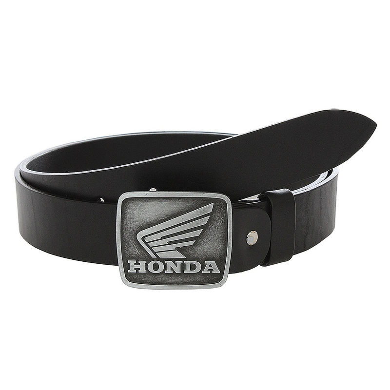 Leder-Moto-Gürtel mit Honda-Schnalle