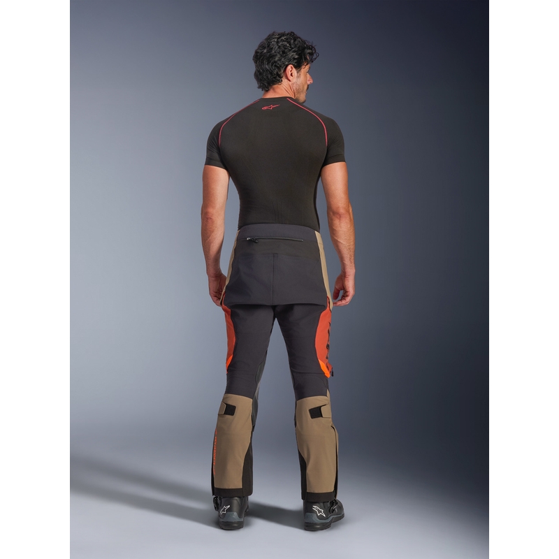 Alpinestars Halo PRO Drystar XF Motorradhose, hellbraun-dunkelorange-schwarz