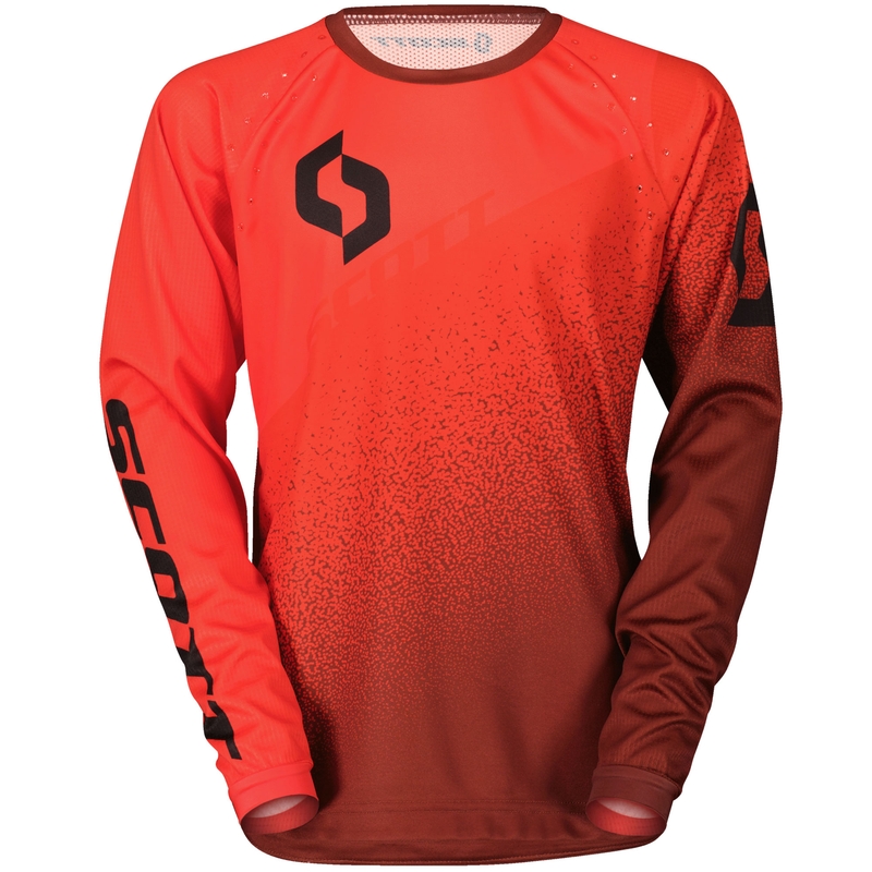 SCOTT 350 DIRT EVO Motocross-Trikot rot-schwarz