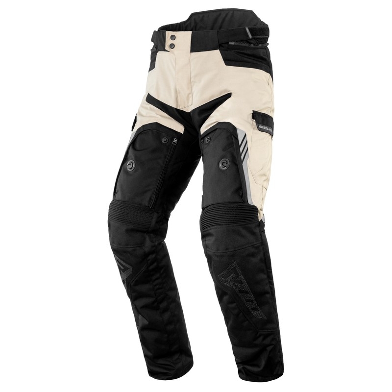 Rebelhorn Patrol Motorradhosen Schwarz, Sand Grau
