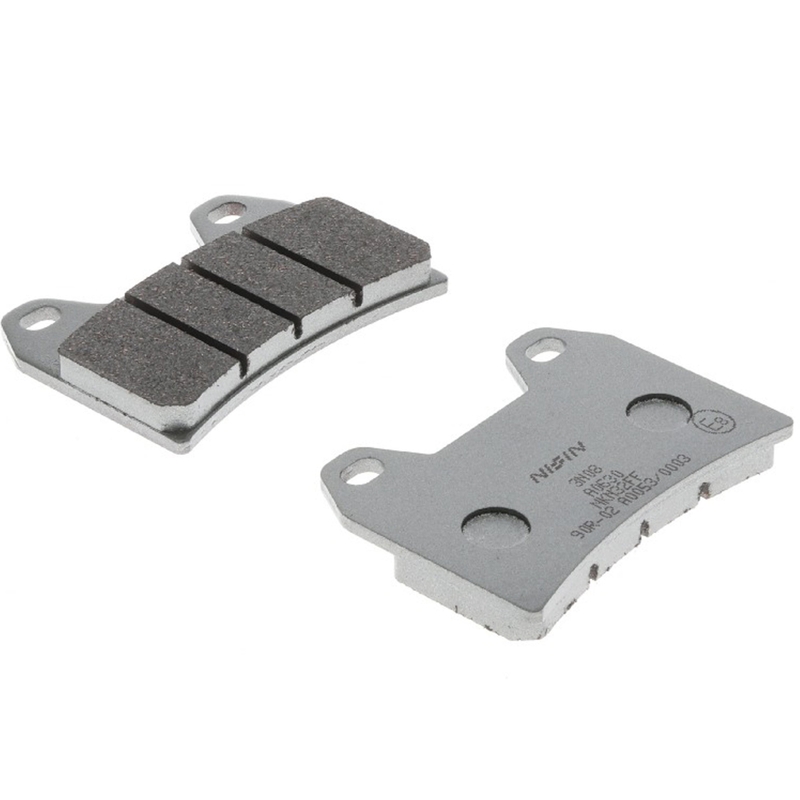 NISSIN Bremsbeläge, halbmetallische Mischung, 76 x 55,5 x 9 mm, 2 Stück