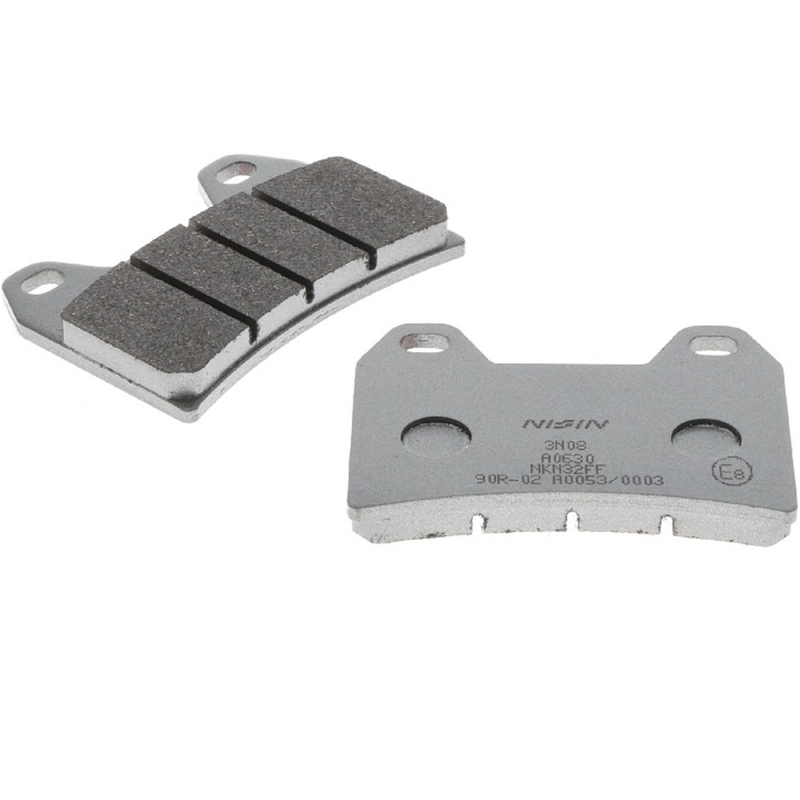 NISSIN Bremsbeläge, halbmetallische Mischung, 76 x 55,5 x 9 mm, 2 Stück