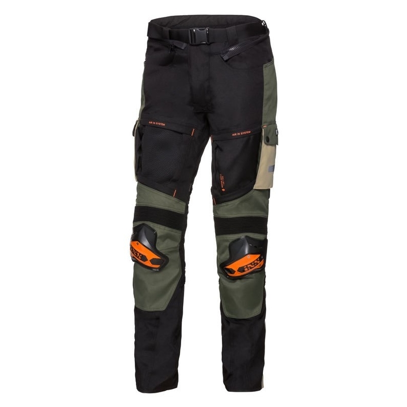 iXS Montevideo-RS1000 Beige-Grün-Schwarz Motorradhosen Ausverkauf
