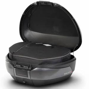 Top case SHAD SH48 D0B48300 Dark grey / black mit Schloss PREMIUM SMART