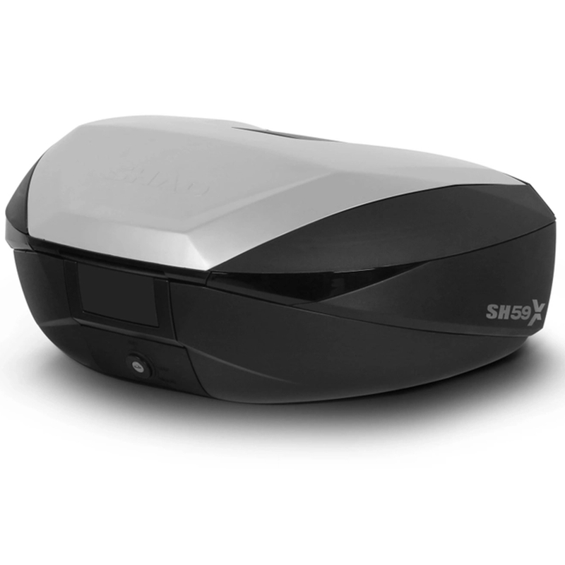 Top case SHAD SH59X schwarz mit Aluminiumdeckel (expandable concept) with PREMIUM SMART lock