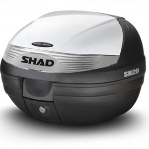 Top case with color cover SHAD SH29 weiß
