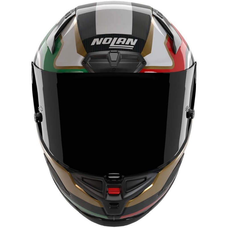 Integralhelm Nolan X-804 RS Ultra Carbon Piega glänzend schwarz-gold-rot-grün