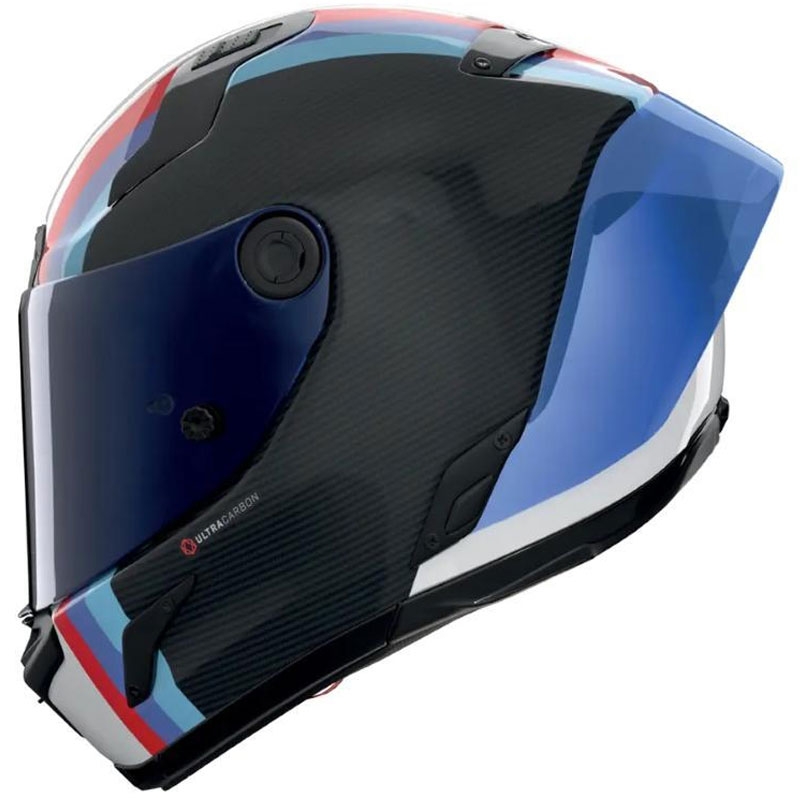 Integralhelm Nolan X-804 RS Ultra Carbon Gemini 365 glänzend grau-weiß-blau-rot