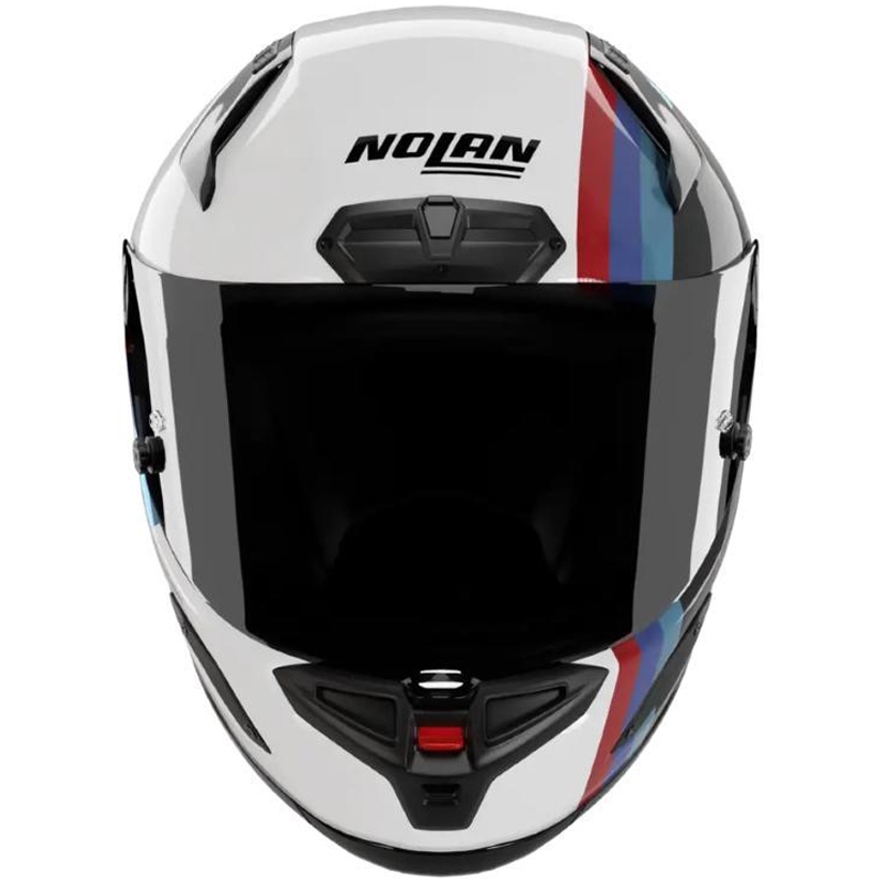 Integralhelm Nolan X-804 RS Ultra Carbon Gemini 365 glänzend grau-weiß-blau-rot
