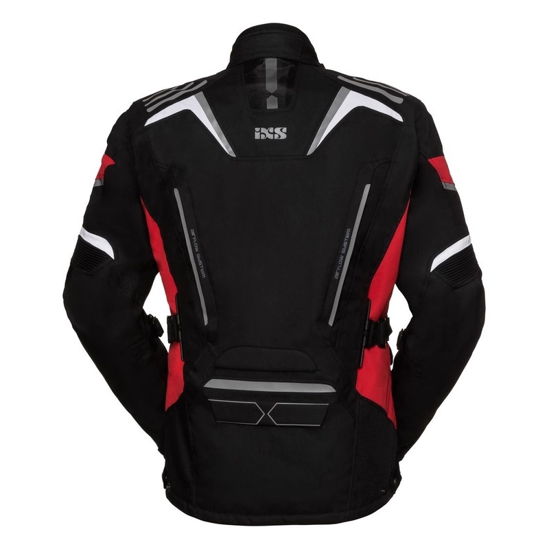 Motorradjacke iXS Powells schwarz und rot