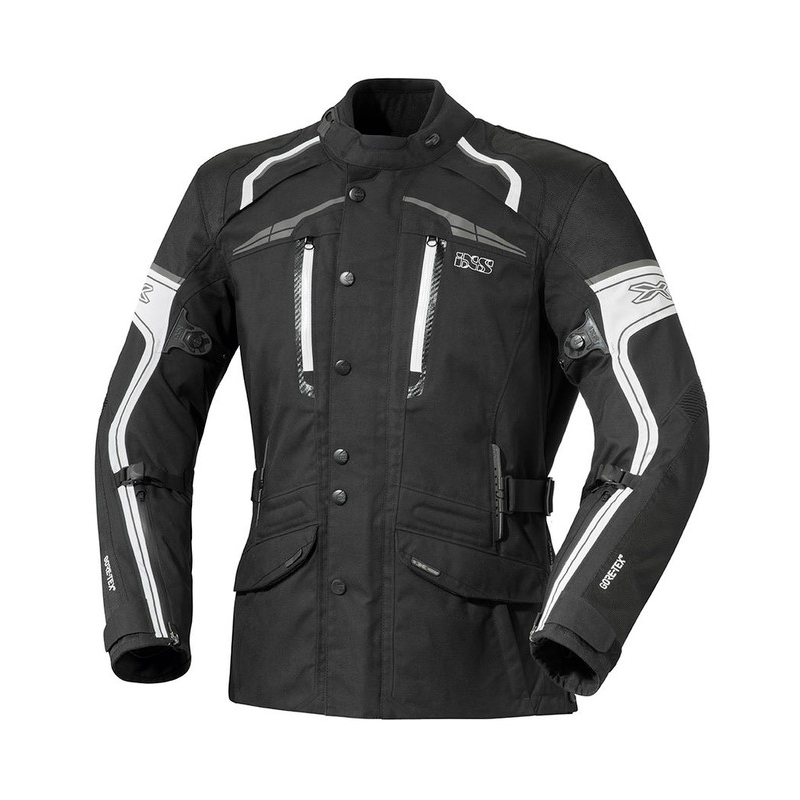 iXS Montgomery schwarz-weiße Motorradjacke