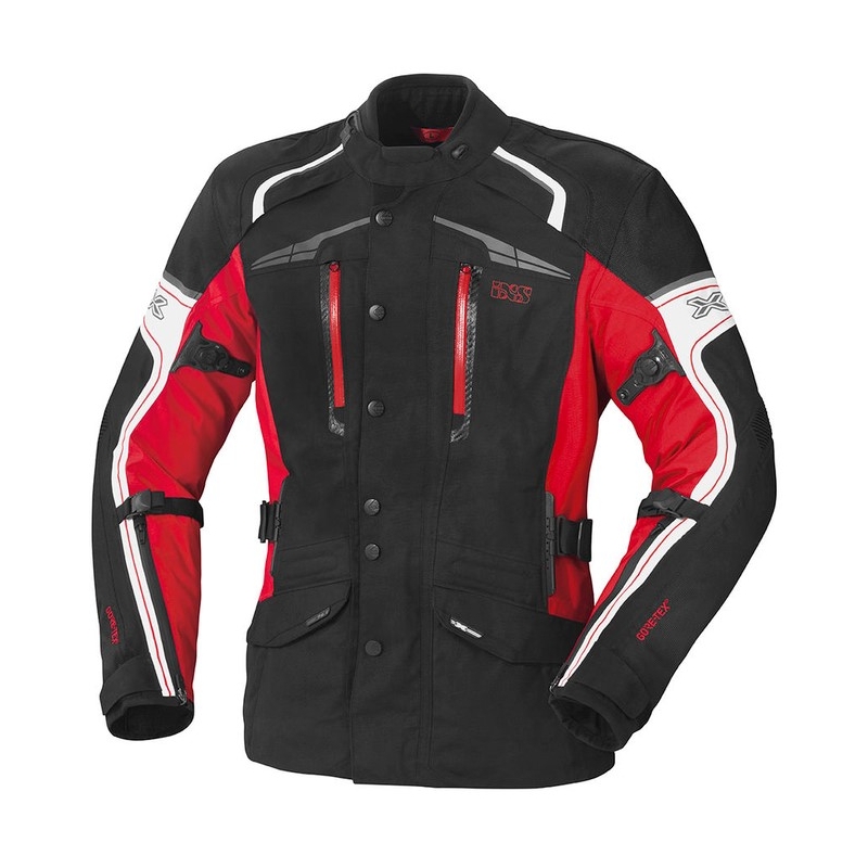 iXS Montgomery Motorradjacke in Schwarz, Weiß und Rot