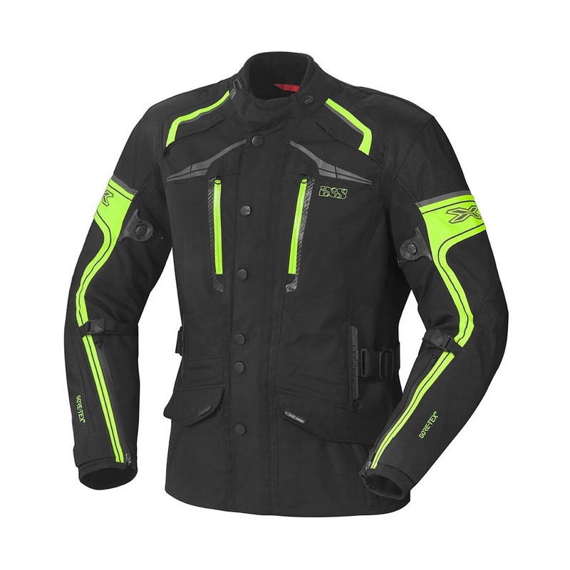 iXS Montgomery schwarz-fluorgelbe Motorradjacke