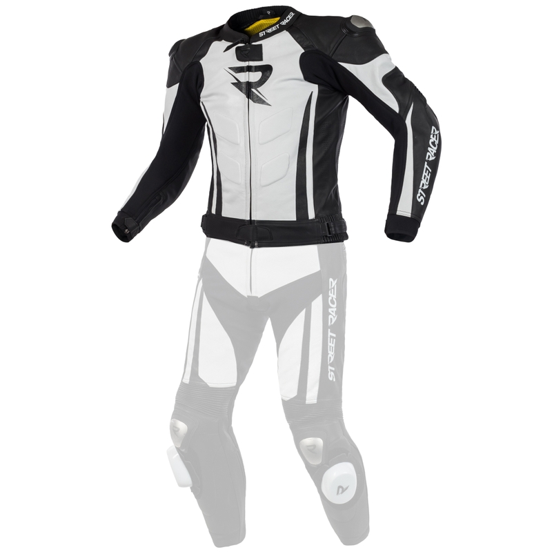 Men's Street Racer Fasttrack Jacket Schwarz-Weiß Ausverkauf