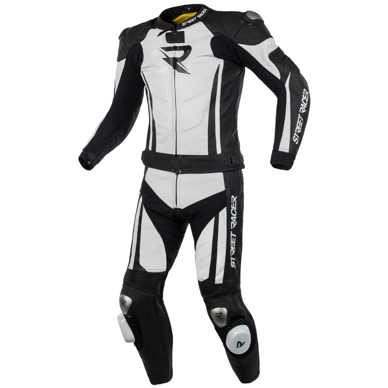 Men's Street Racer Fasttrack Jacket Schwarz-Weiß Ausverkauf