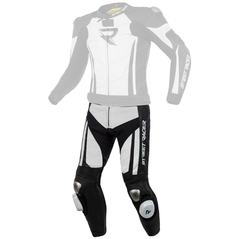 Men's Street Racer Fasttrack Pants Schwarz und Weiß Ausverkauf