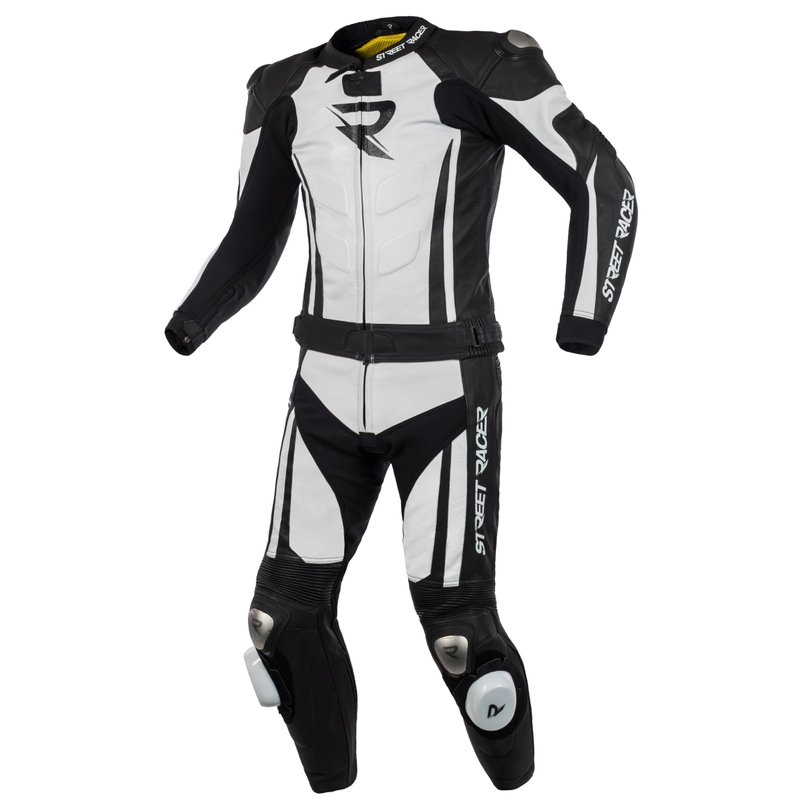 Men's Street Racer Fasttrack Pants Schwarz und Weiß Ausverkauf