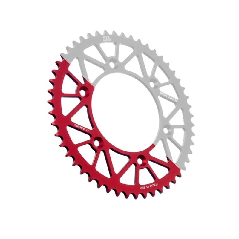 Aluminium-Ketten Rad JT 53T, 520 rot