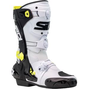Motorradstiefel SiDi Rex weiß-schwarz-gelb