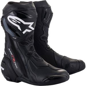 Alpinestars Supertech R belüftete Motorradstiefel Schwarz