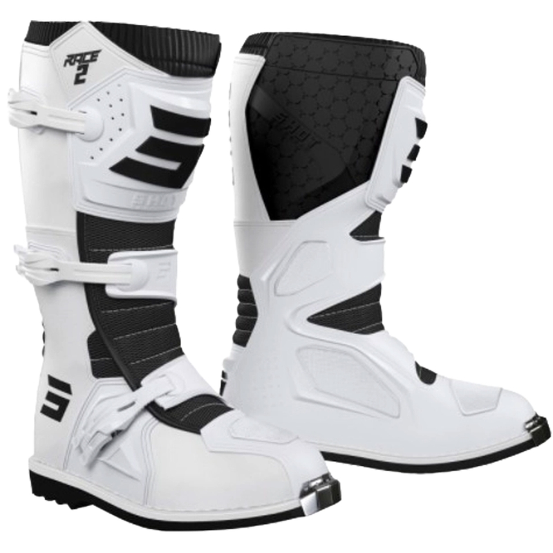 Shot Race 2 Motocross-Stiefel schwarz-weiß
