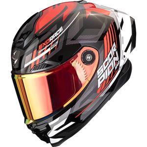 Scorpion EXO-RACE Air Kobra FIM2 Integralhelm für Motorräder, schwarz-rot