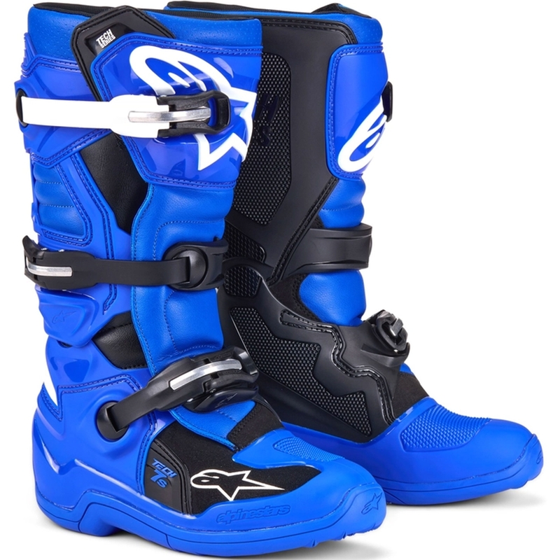 Alpinestars Tech 7 S Kinder Motorradstiefel blau-weiß-schwarz