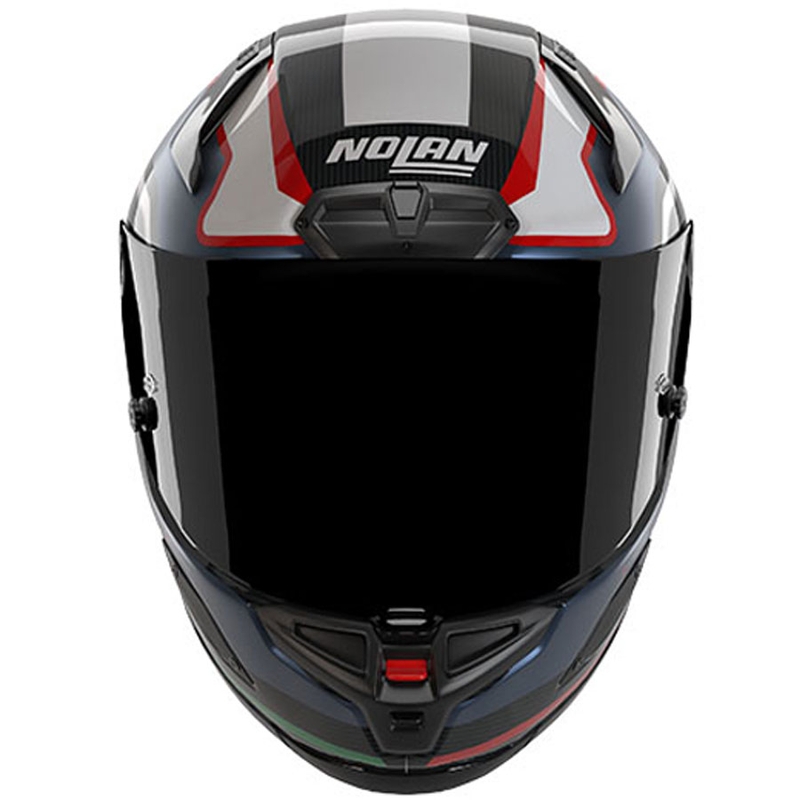 Integralhelm Nolan X-804 RS Piega 366, glänzend schwarz-blau-weiß-rot