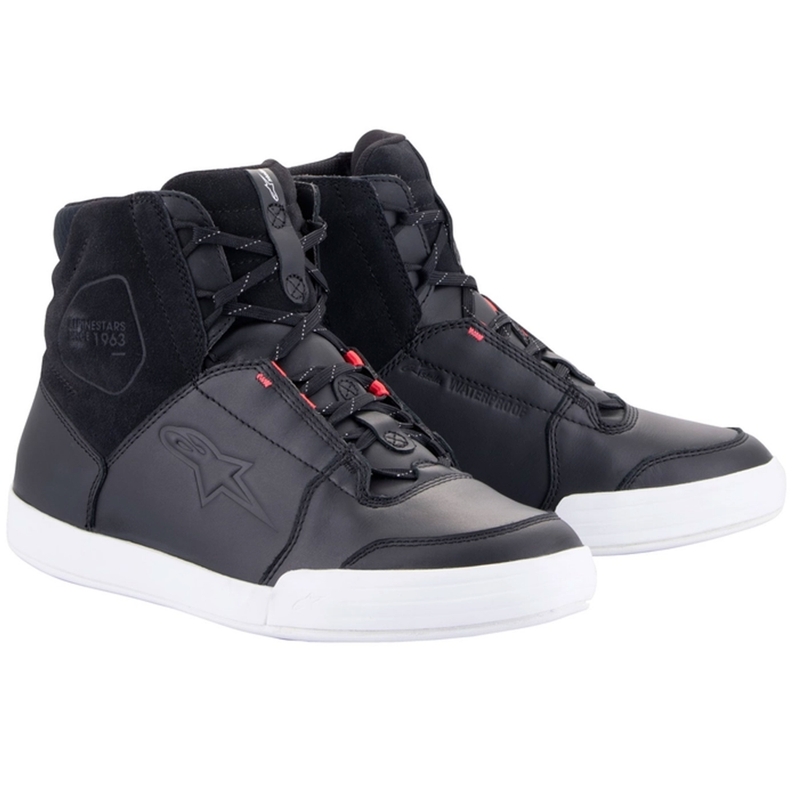 Alpinestars Stella Chrome Drystar Damen-Motorradstiefel Schwarz-Weiß-Pink