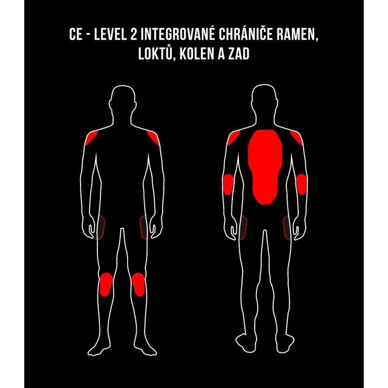 Pánská kombinéza Street Racer Fasttrack černo-bílo-fluo žlutá výprodej