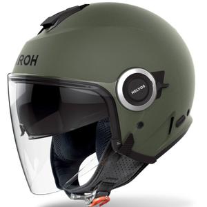 Offener Motorradhelm Airoh HELYOS Farbe mattgrün