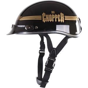 Motorradhelm Braincap RSA Skull schwarz glänzend